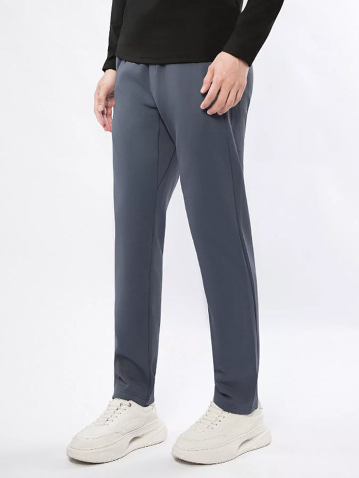 Men's Plus Size Casual Straight-Leg Pants