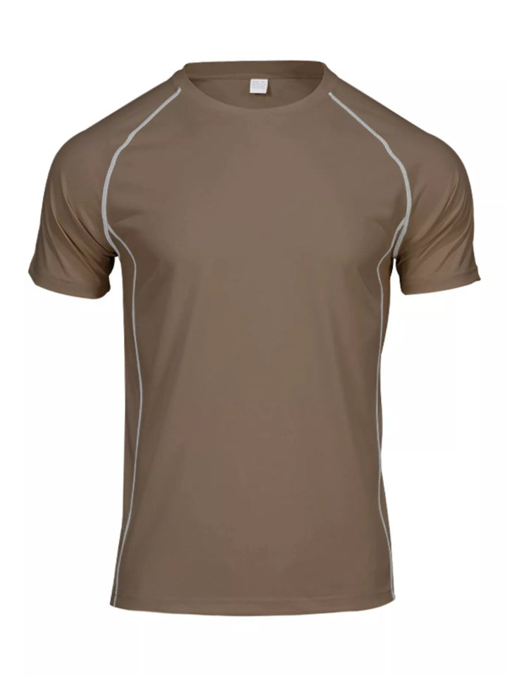Men's Full Size Casual Short Sleeve T-Shirt and Shorts Set Plus Size
