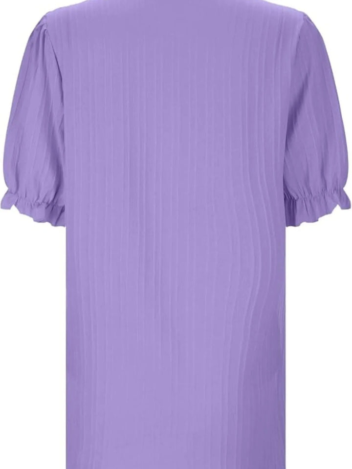 Full Size Lace Detail V-Neck Blouse Plus Size
