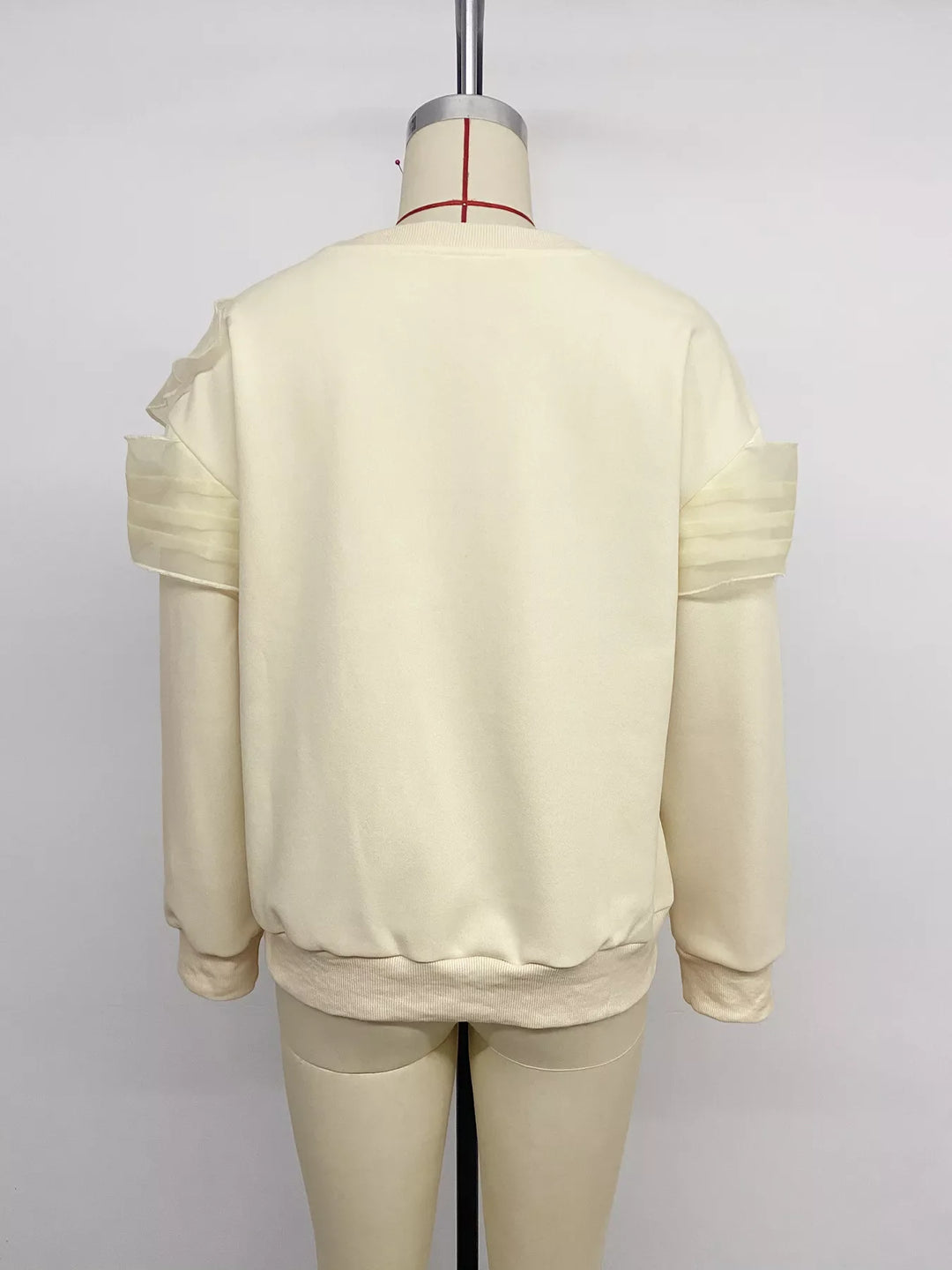 Bow Round Neck Long Sleeve Sweatshirt