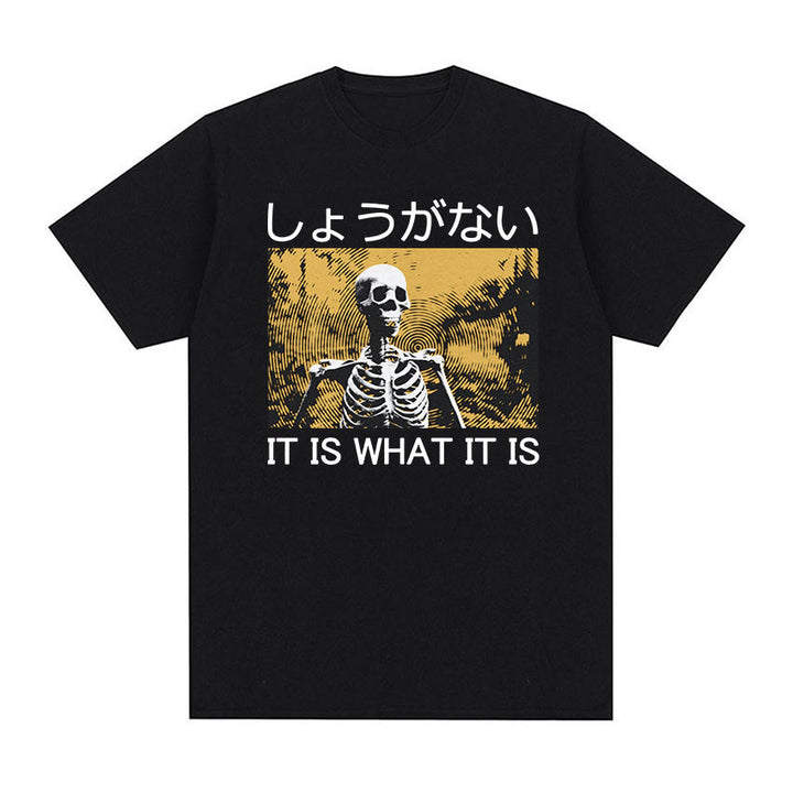 Men's Casual Loose Printed Short Sleeved Shirt