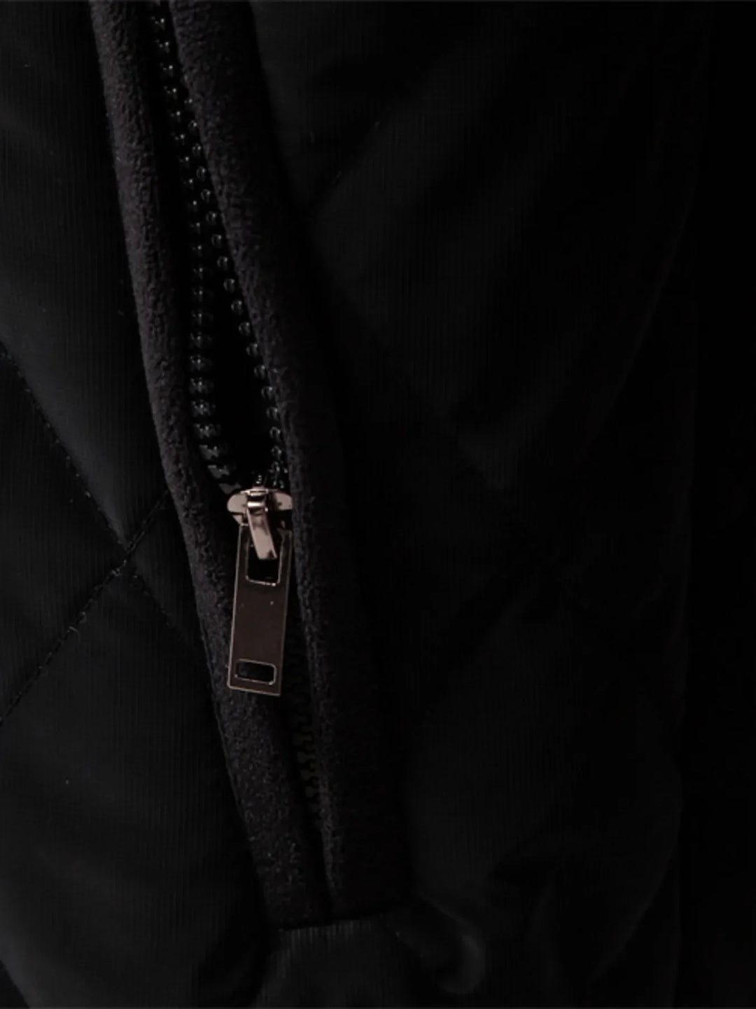 Men's Quilted Snap Down Long Sleeve Jacket