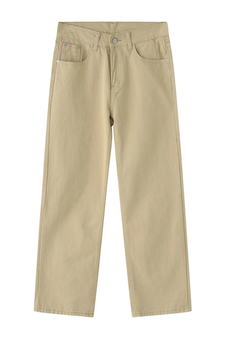 Mid Rise Jeans with Pockets