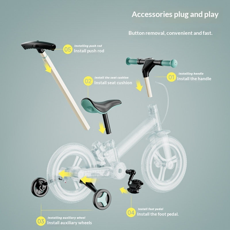 2-in-1 Multifunctional Foldable Bicycle