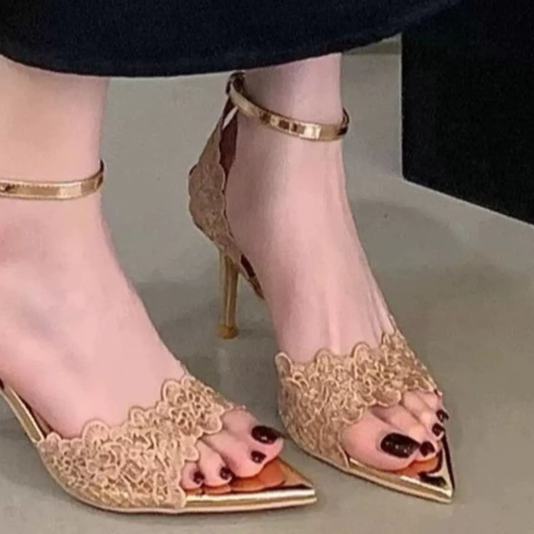 Open Toe Stiletto Sandals