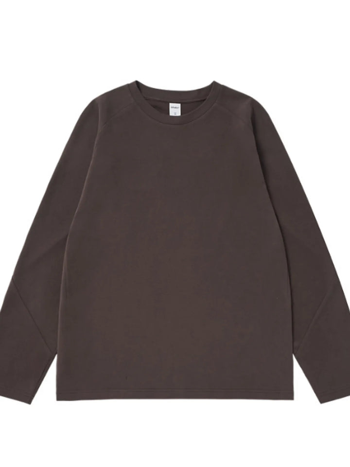 Men's Oversized Round Neck Long Sleeve T-Shirt
