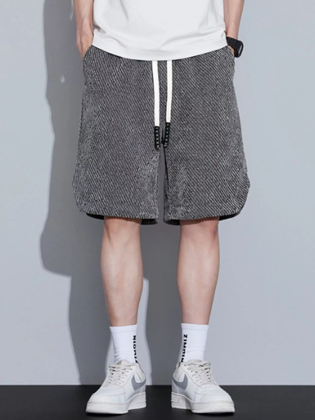 Men's Plus Size Drawstring Loose Fit Shorts