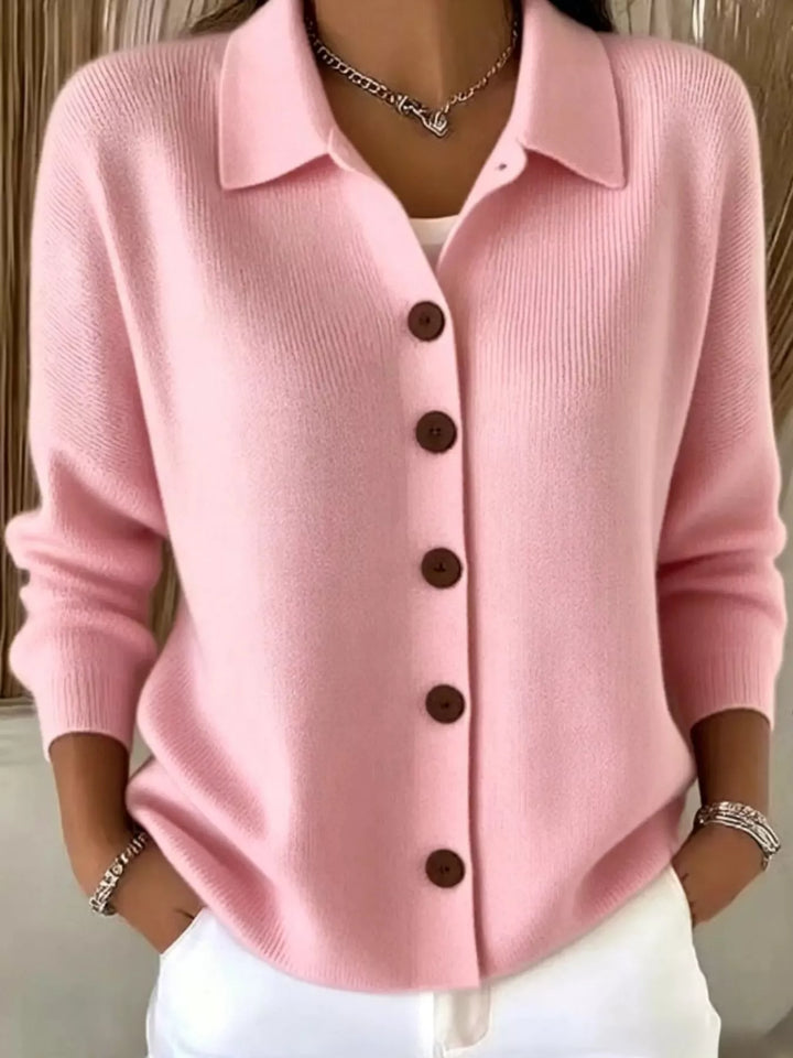 Button-Up Long Sleeve Cardigan