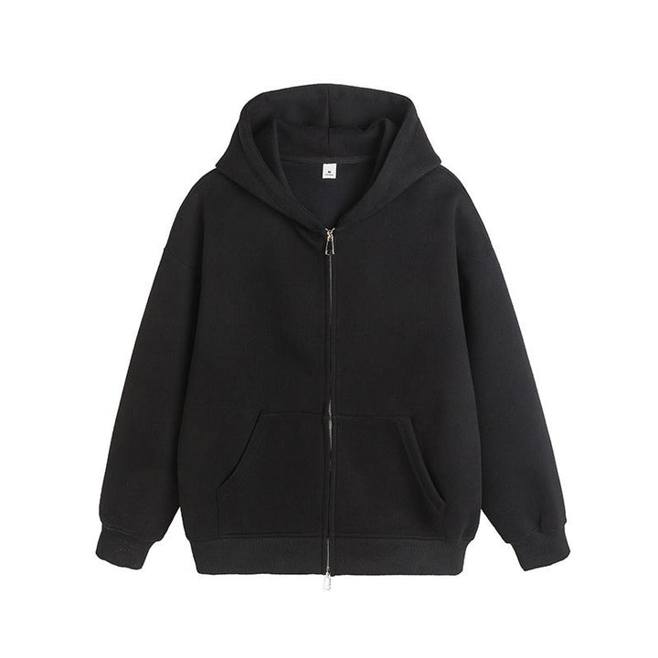 Fashionable Hooded Cardigan Layered Sweatshirt Mens Trendy Hoodie