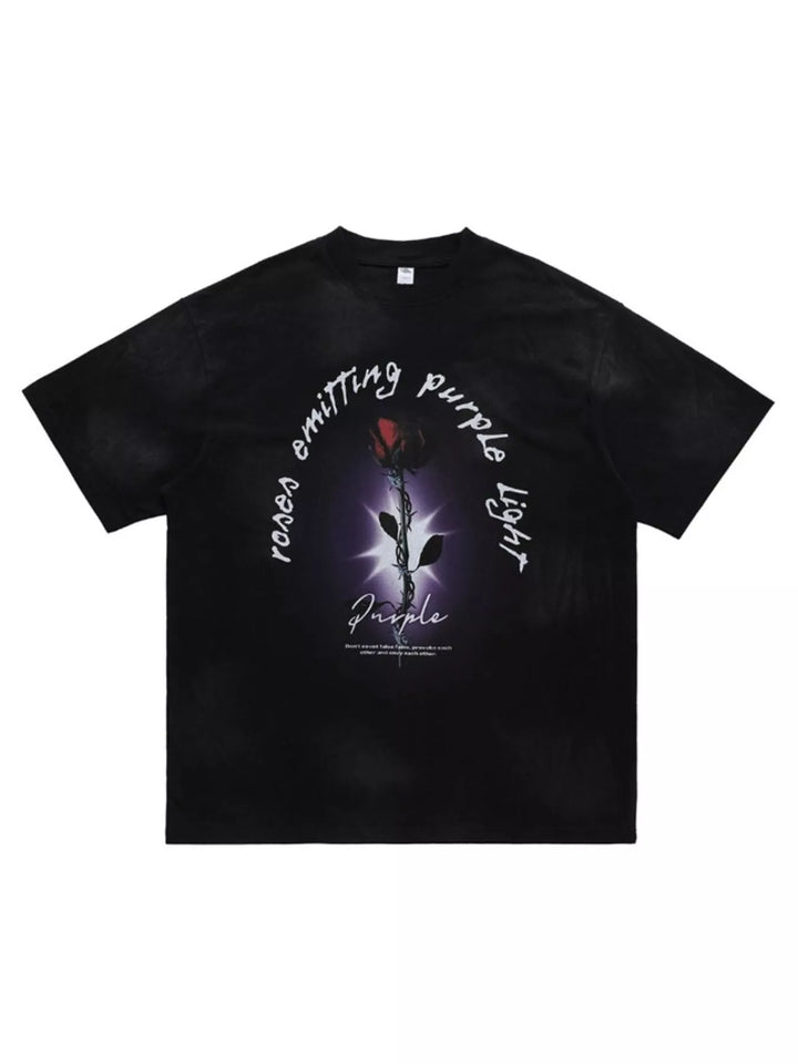 Men's Graphic Round Neck Short Sleeve T-Shirt