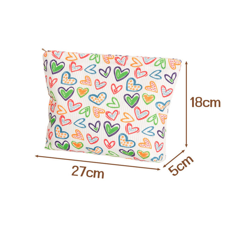New Corduroy Clutch Cosmetic Bag For Women