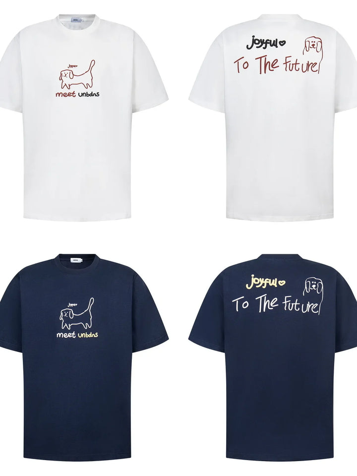 Men's Graphic Dog Casual T-Shirt