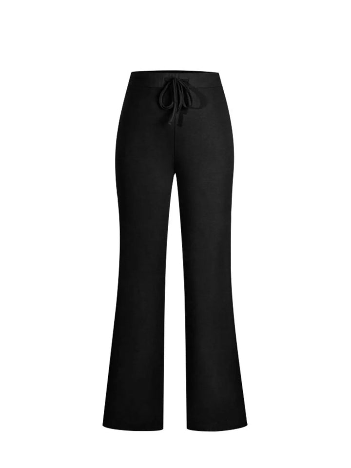 Crop Top and Wide Leg Pants Matching Set