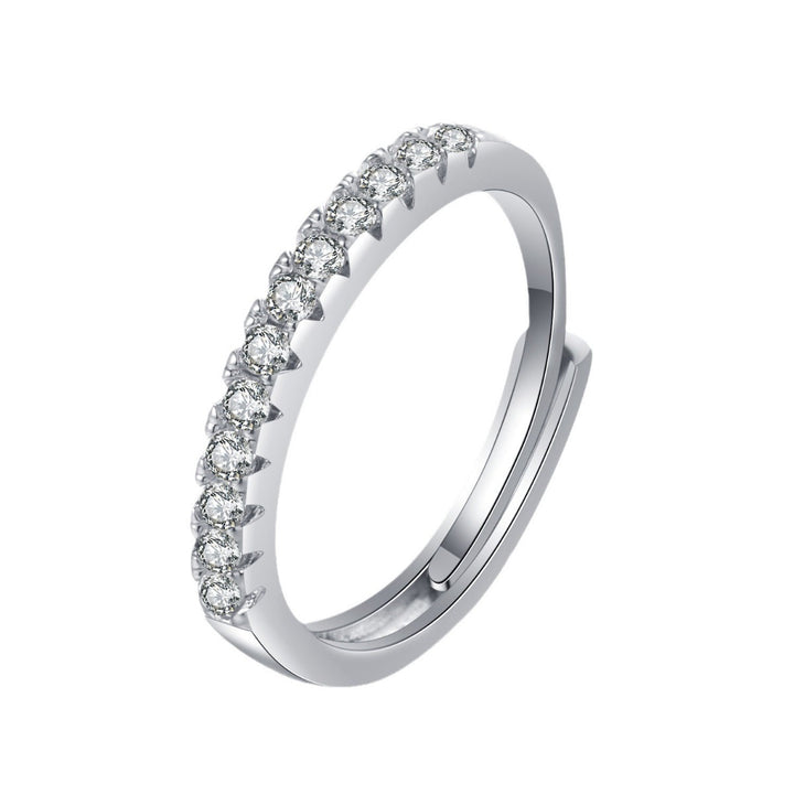 925 Sterling Silver Moissanite Ring