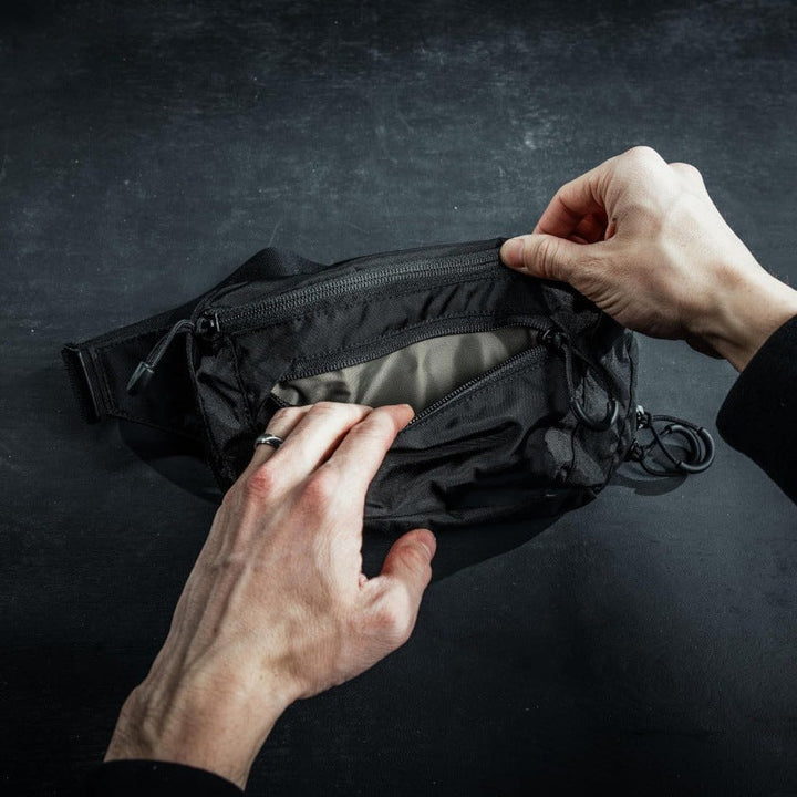 Multifunctional Double-layer Portable Tactical Waist Pack Nylon Waterproof Adjustable Belt