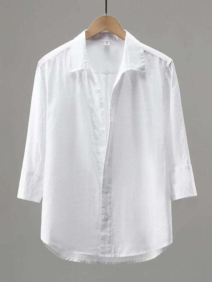 Men's Plus Size Button Up Long Sleeve Shirt