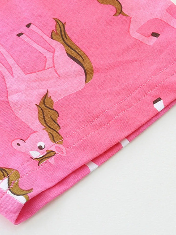 Children's Horse Print Tank and Shorts Set