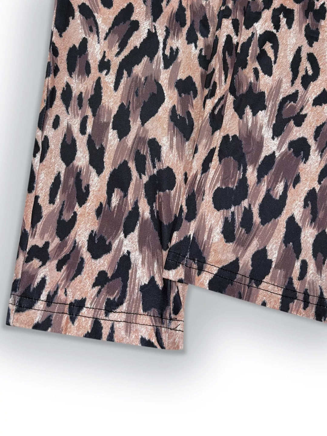 Leopard Print Top and Pants Set