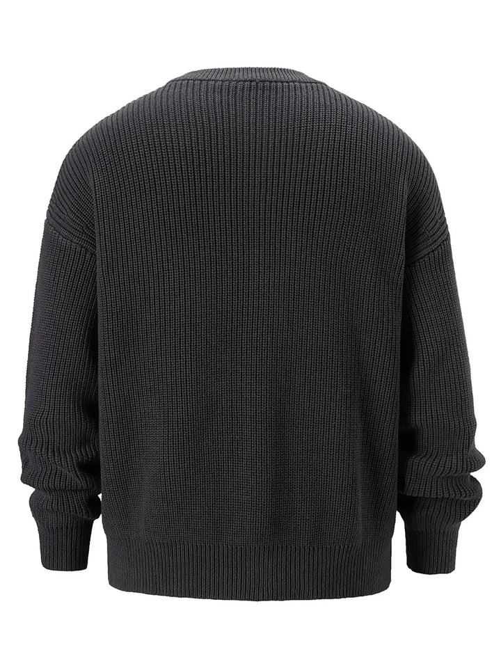 Men's Round Neck Long Sleeve Sweater