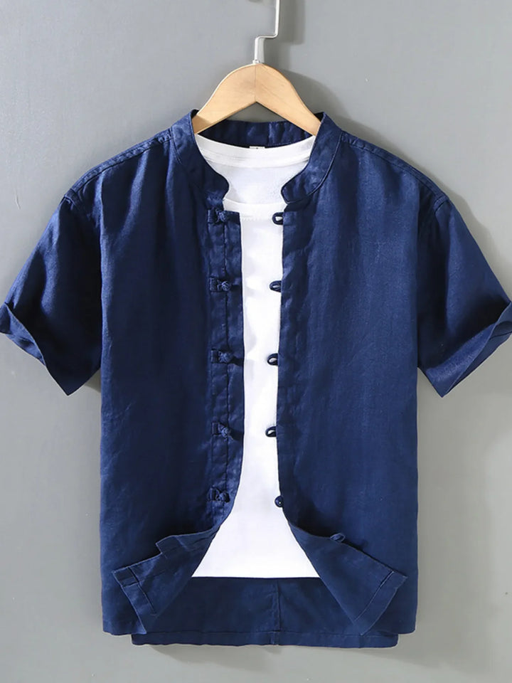 Men's Plus Size Button Up Short Sleeve Shirt