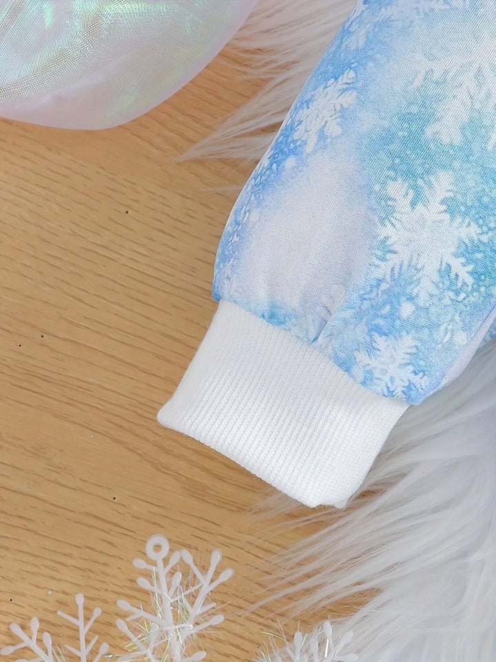 Children's Snowflake Hoodie and Leggings Set