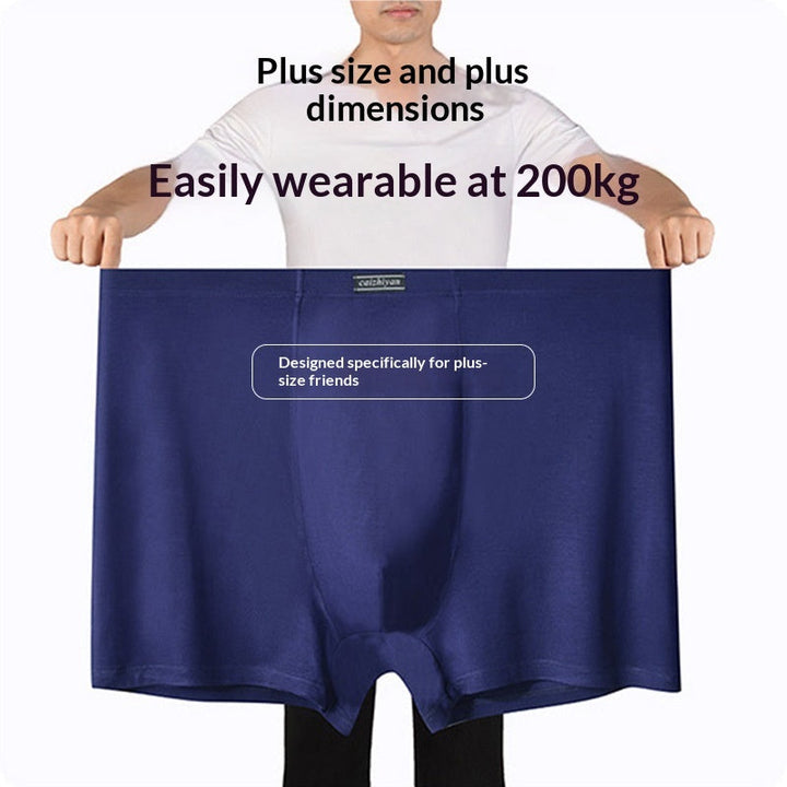 Men's Modal High-Waist Pants Plus-Size Boxer Briefs