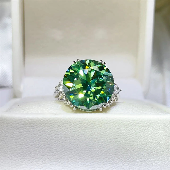 10 Carat Moissanite 925 Sterling Silver Ring