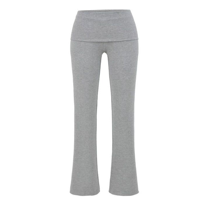 Low-rise Flared Jeans With A Turned-up Hem For A Slimming Look, Womens