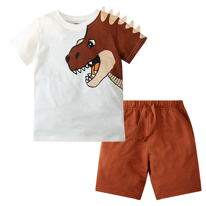 Children's Dinosaur Graphic Tee & Shorts Set