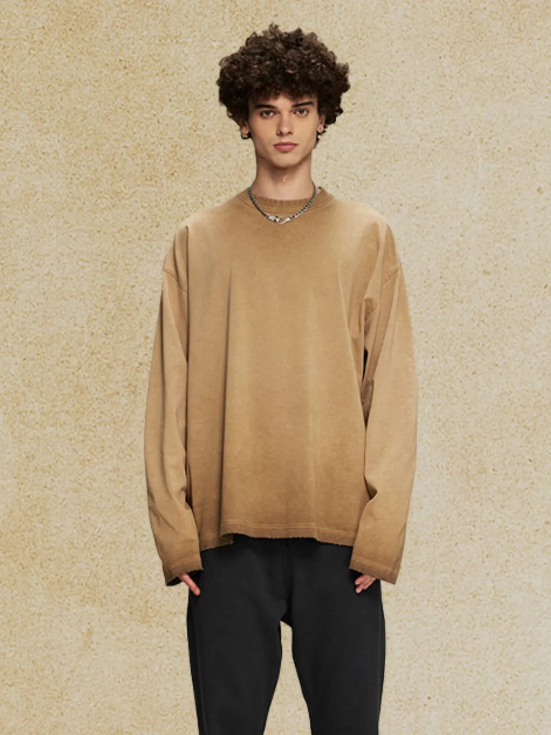 Men's Round Neck Long Sleeve T-Shirt