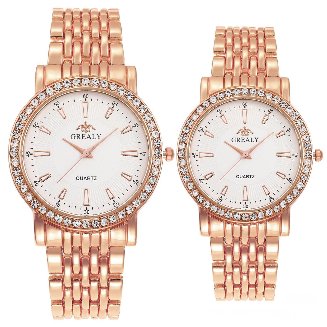 Mens And Womens Quartz Dress Couple Watches Business Gift