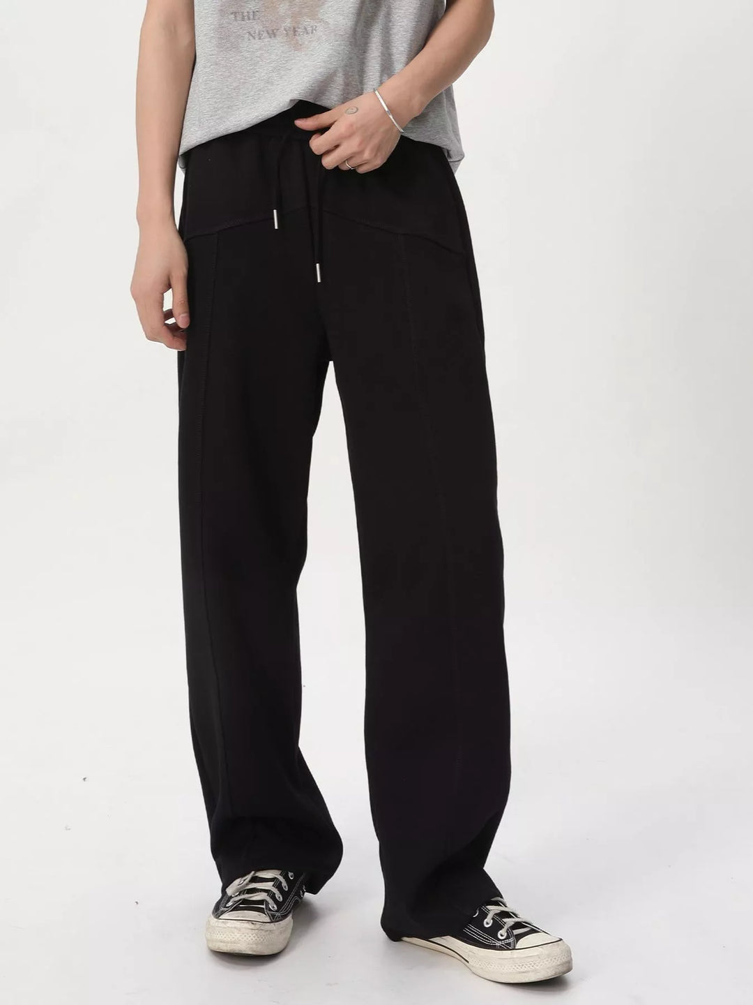 Men's Wide Leg Drawstring Pants