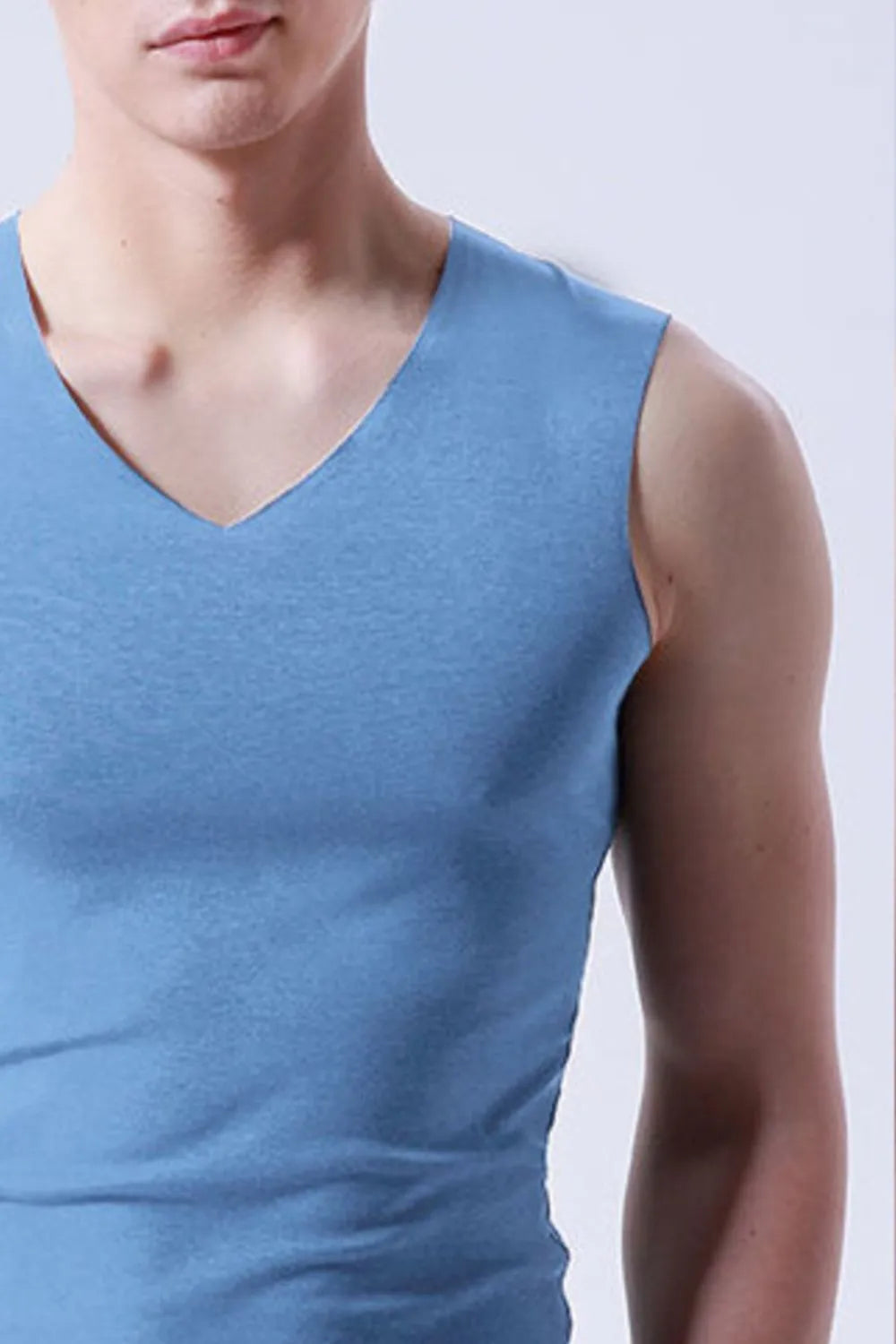 Men's Plus Size Basic Style V-Neck Tank