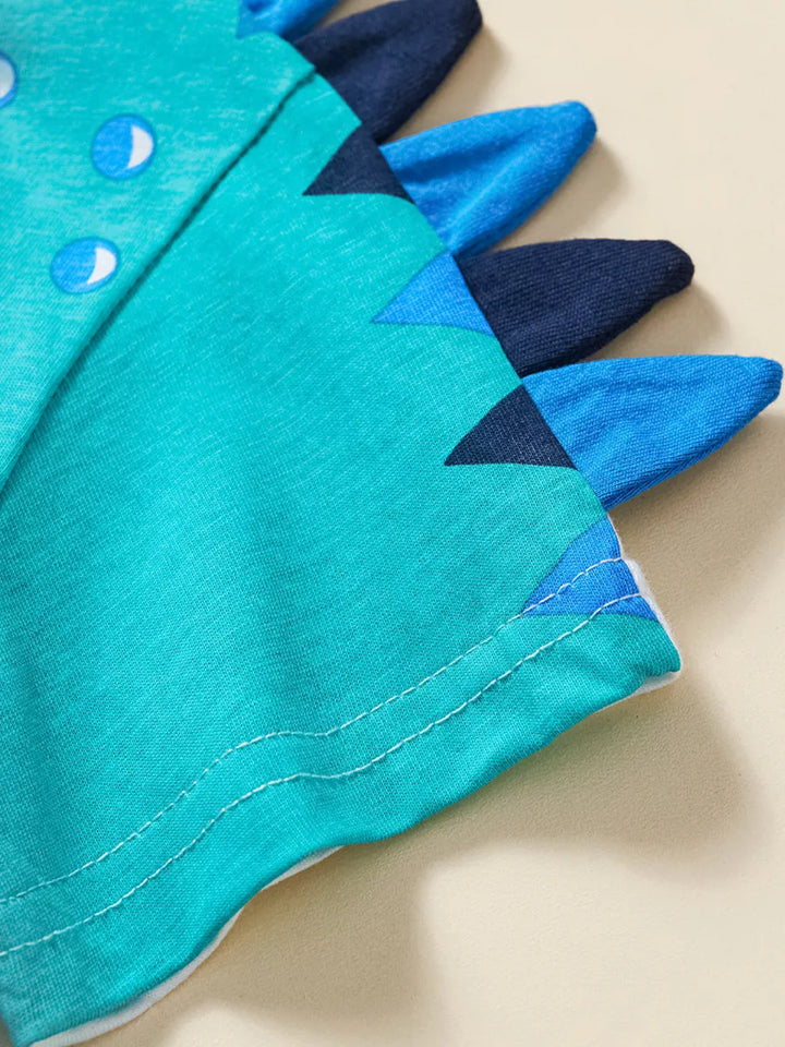 Children's Dinosaur Graphic T-shirt and Shorts Set