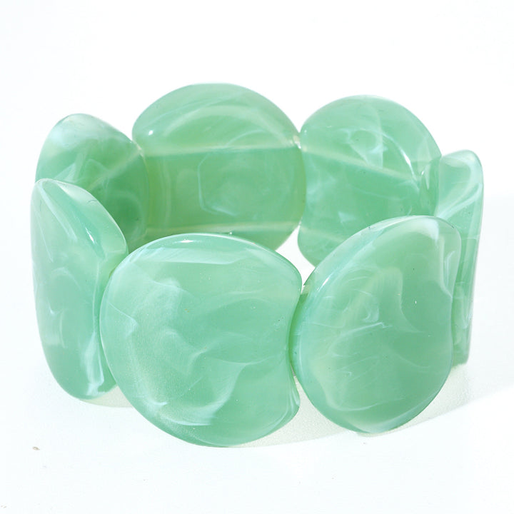 Irregular-shaped Resin Bracelet For Women