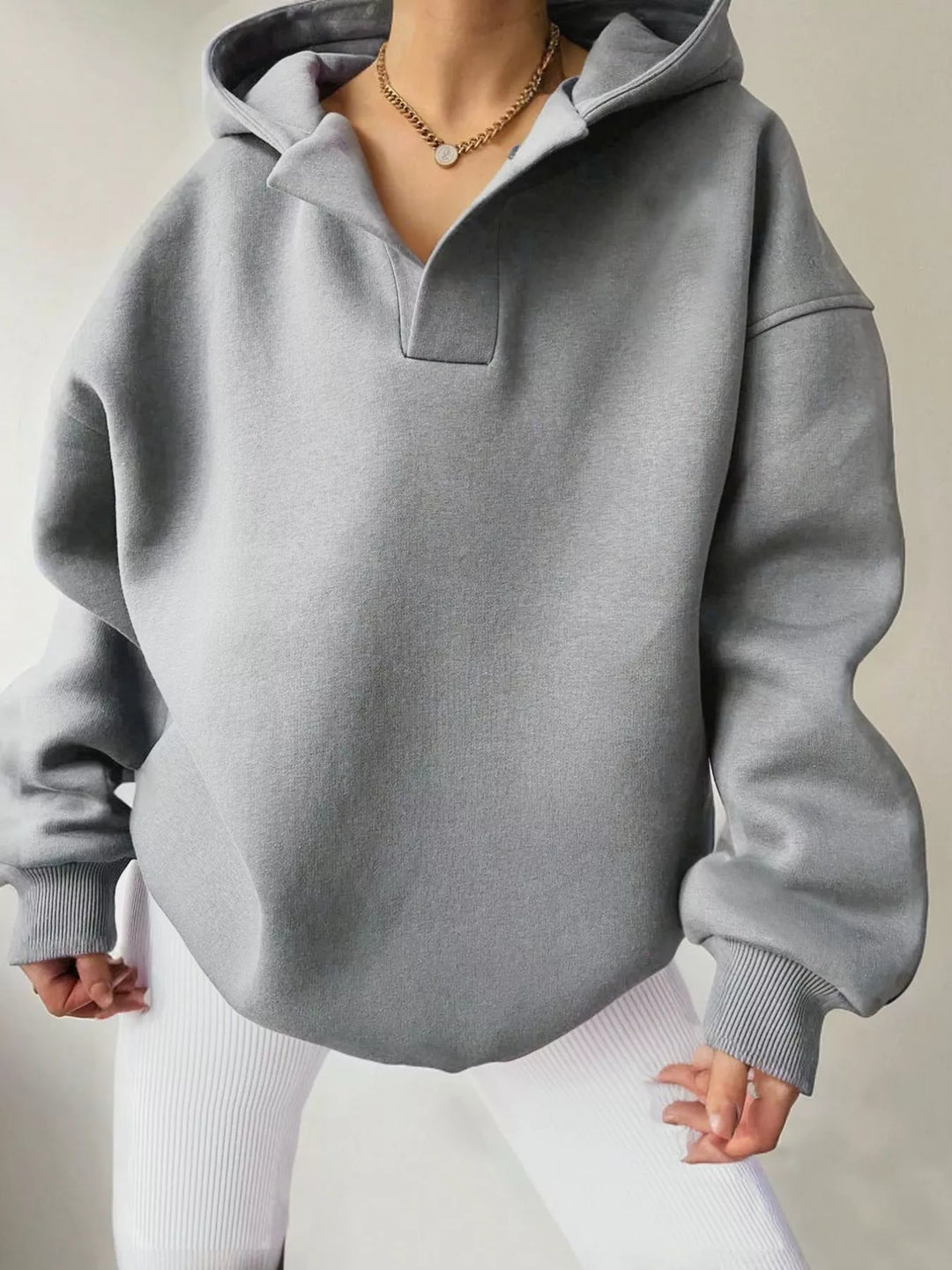 Dropped Shoulder Long Sleeve Sweatshirt