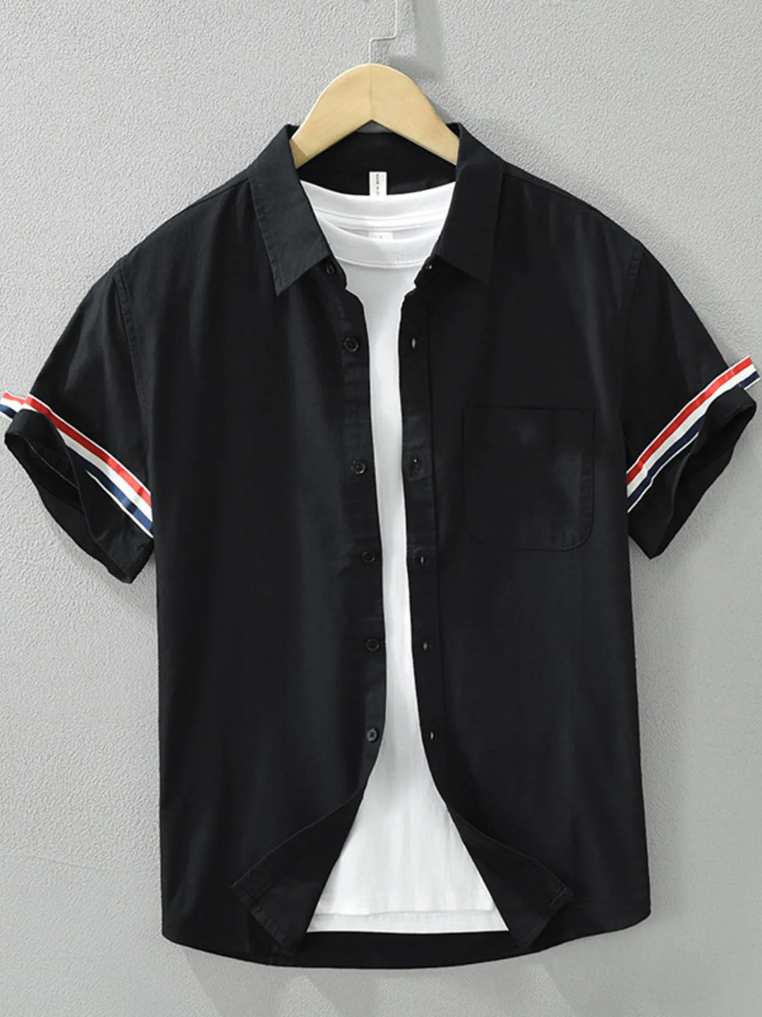 Men's Plus Size Button Up Short Sleeve Shirt