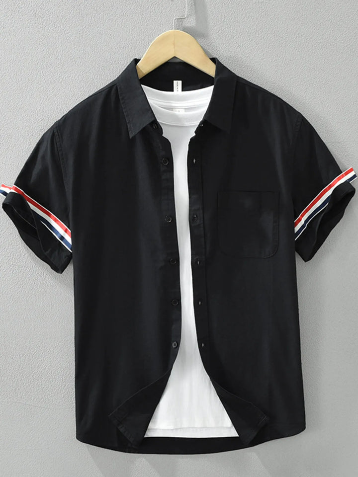 Men's Plus Size Button Up Short Sleeve Shirt