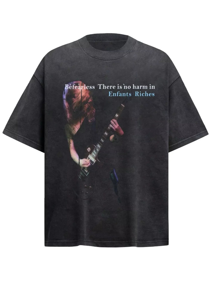 Men's Graphic Round Neck Short Sleeve T-Shirt