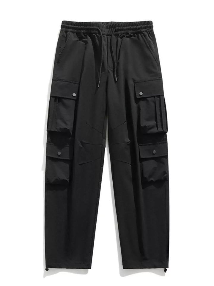 Men's Plus Size Loose Fit Multi-Pocket Cargo Pants