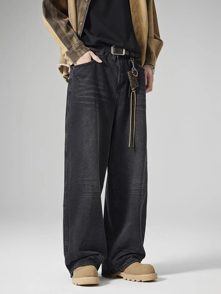 Men's Vintage Wash Loose Fit Jeans