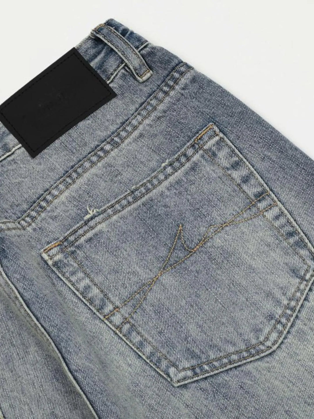 Men's Vintage Wash Distressed Jeans