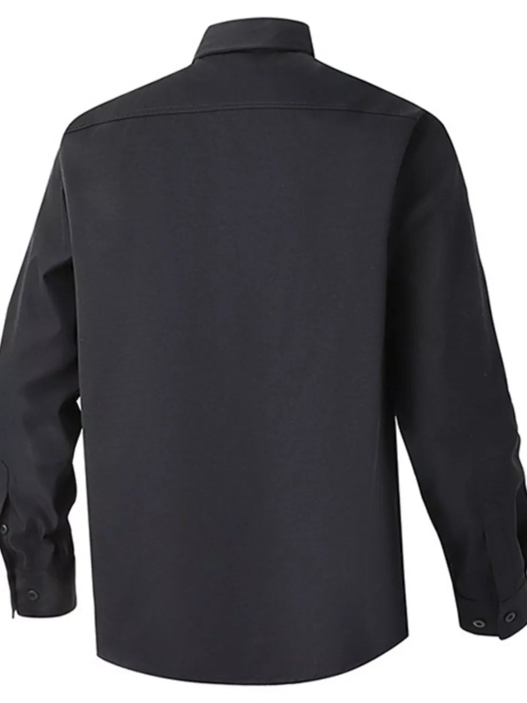 Men's Solid Color Long Sleeve Button-Up Shirt