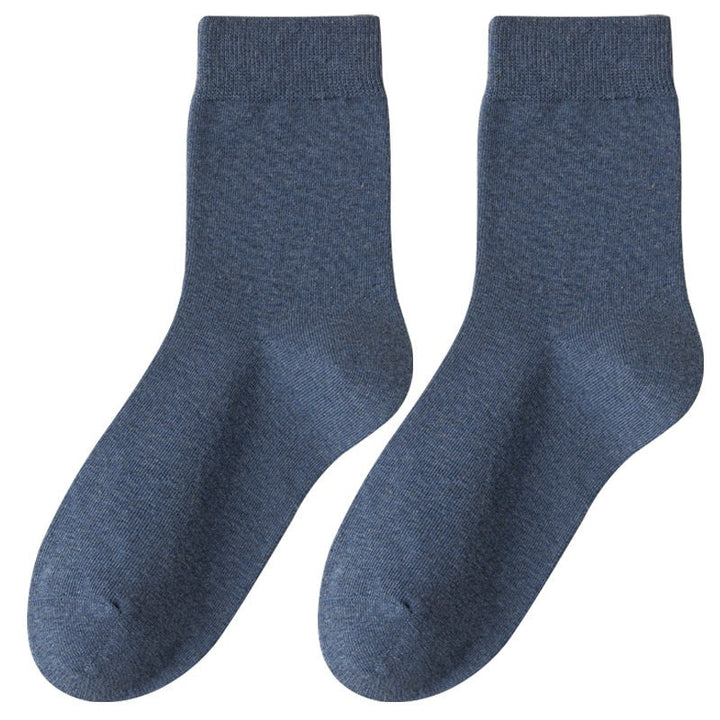 Men's Cotton Sweat-Absorbent Deodorizing And Antibacterial Mid-Calf Socks