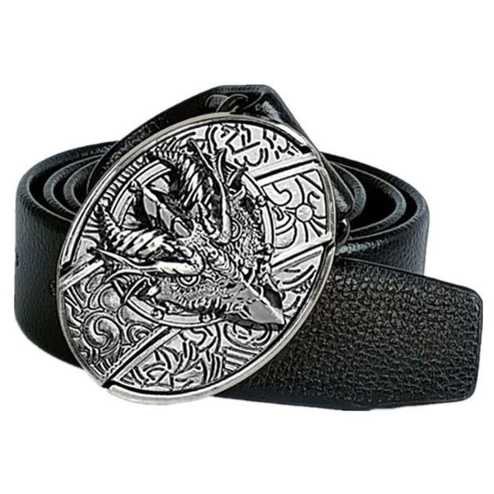 Smooth Buckle For Self-defense Trendy Punk-style Belt Buckle With A Distinctive Look