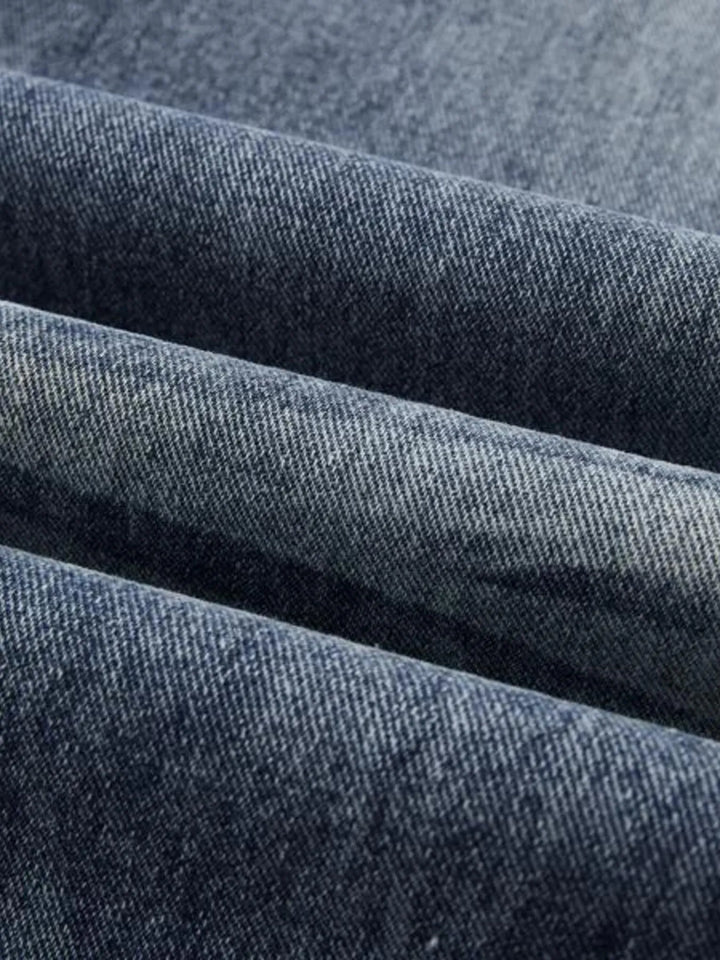 Men's Wash Wide Leg High-Rise Jeans