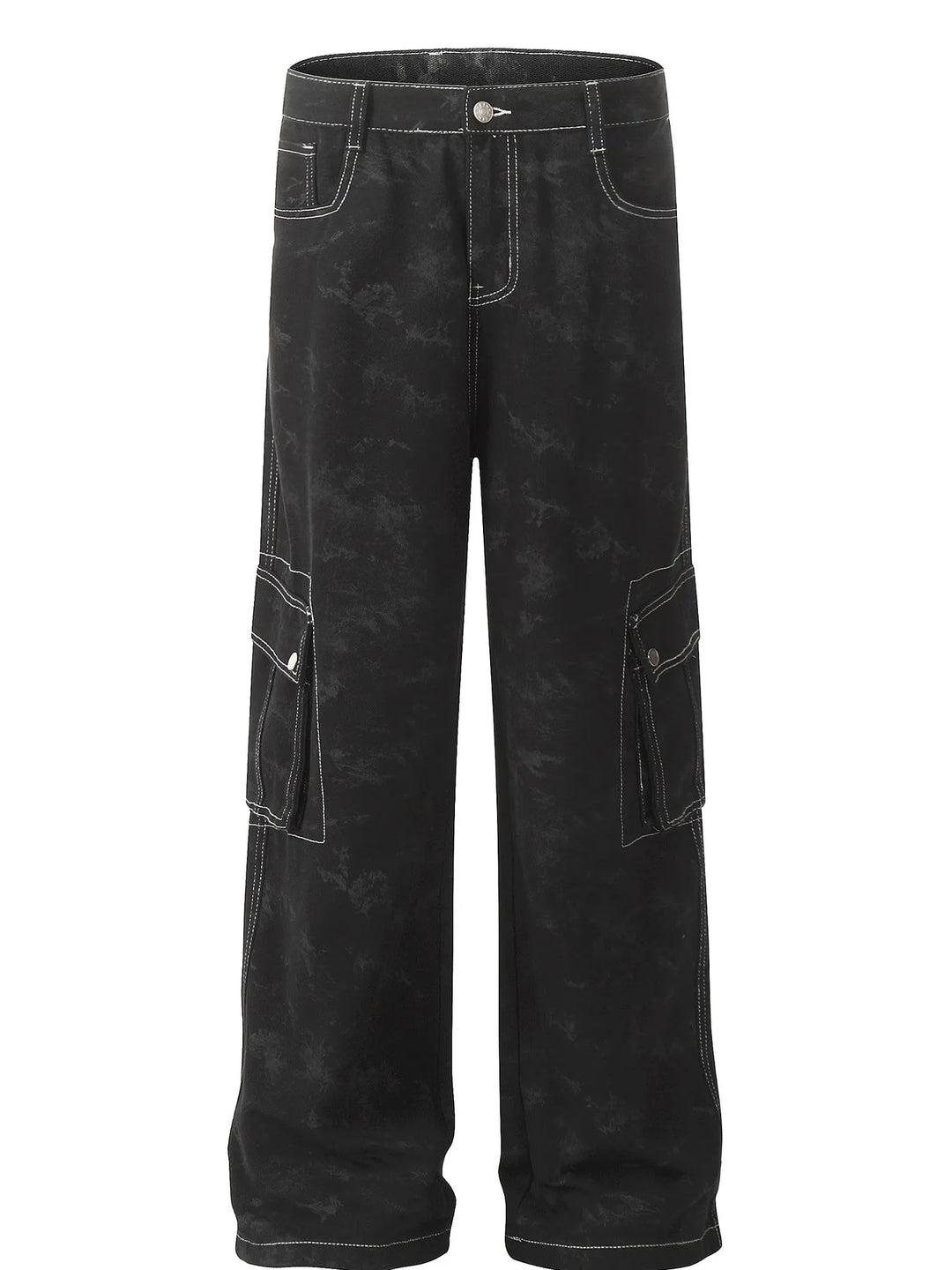 Men's Contrast Stitching Loose Fit Pants