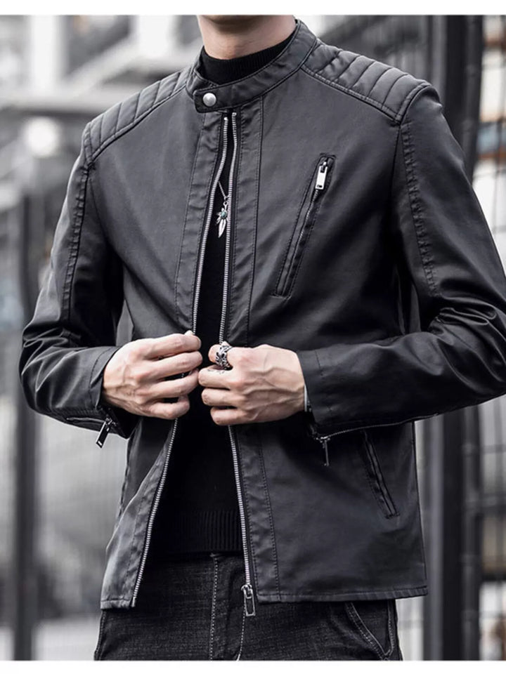 Men's Plus Size Zip Up Long Sleeve Jacket