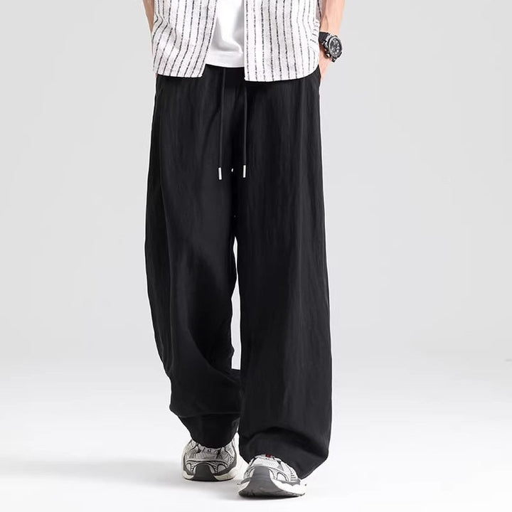 Draped Breathable Ice Silk Athletic Pants For Men