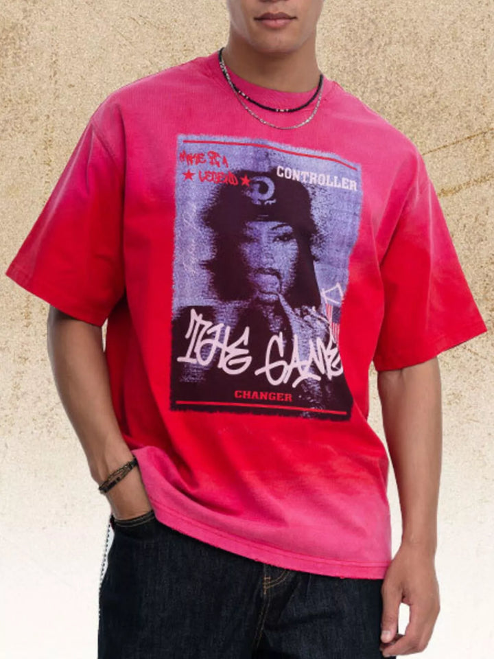 Men's Graphic Round Neck T-Shirt